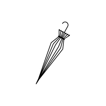 Umbrella icon vector. rain illustration sign. weather symbol or logo.のイラスト素材