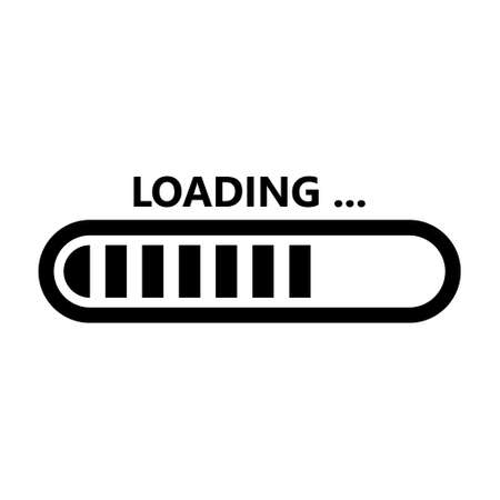 Loading icon vector set. Download illustration sign. download symbol. upload logo.のイラスト素材