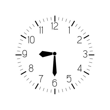 clock icon vector. Wall clock illustration sign. time symbol. watch symbol or logo.のイラスト素材