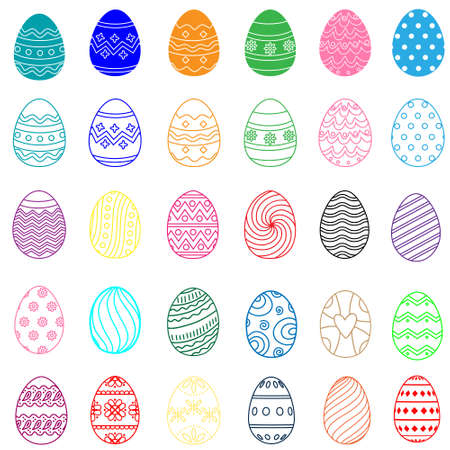 Easter egg icon vector. Easter illustration sign collection. egg symbol or logo.のイラスト素材