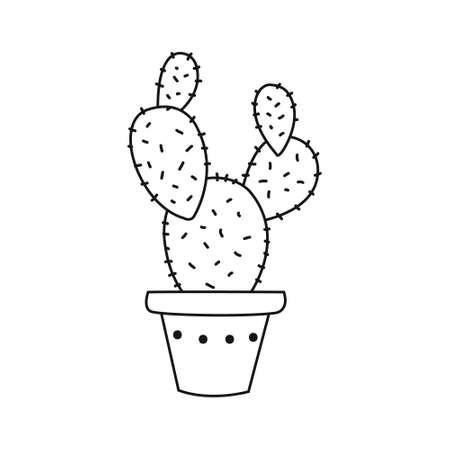 Cactus vector icon set. Cactus illustration sign collection. desert symbol or logo.のイラスト素材