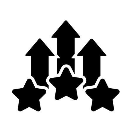 Star icon vector set. rating illustration sign collection. ranking symbol. evaluation logo.のイラスト素材
