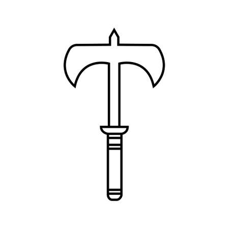 AX vector icon set. poleax illustration sign collection. weapon symbol or logo.のイラスト素材