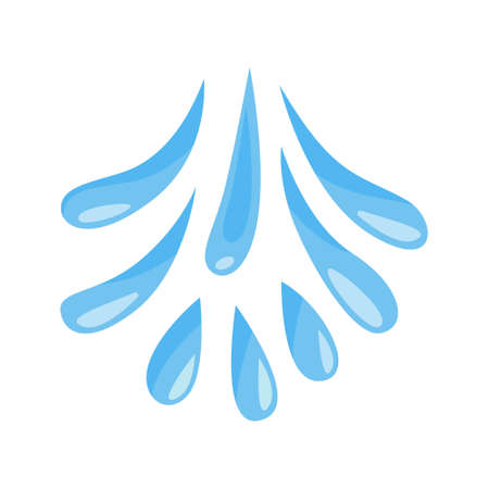 Water splash icon vector. drop illustration sign. ocean symbol. sea logo. water source mark.のイラスト素材