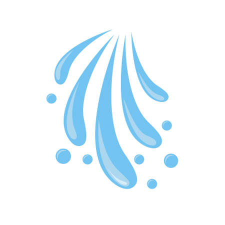 Water splash icon vector. drop illustration sign. ocean symbol. sea logo. water source mark.のイラスト素材