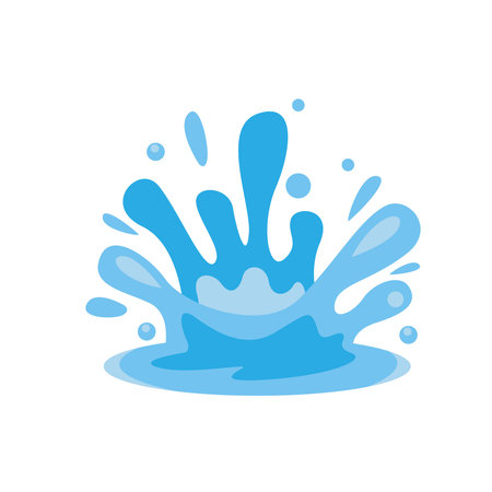 Water splash icon vector. drop illustration sign. ocean symbol. sea logo. water source mark.のイラスト素材