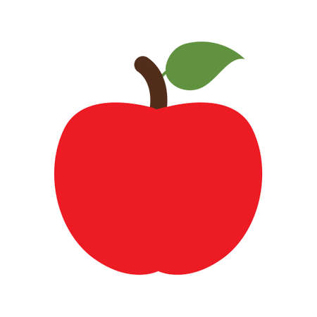 apple vector icon. fruit illustration sign. vitamins symbol. veganism logo.のイラスト素材