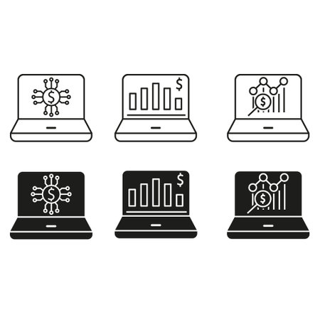Online trading icon vector. investment illustration sign. Financial analysis symbol or logo.のイラスト素材