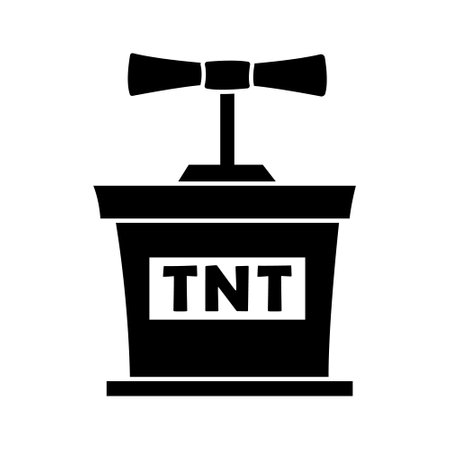 Dynamite vector icon. Bomb illustration sign. Explosive symbol. Explosion logo.のイラスト素材