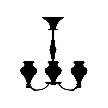 Chandelier icon vector. luster illustration sign. luster symbol or logo.のイラスト素材