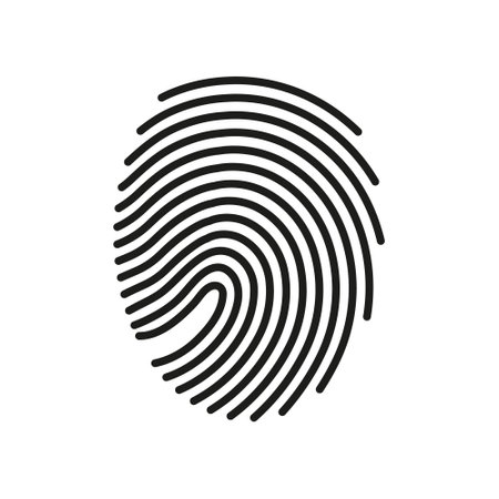 Fingerprint icon vector set. Dactylogram illustration sign collection. security symbol. password logo.のイラスト素材