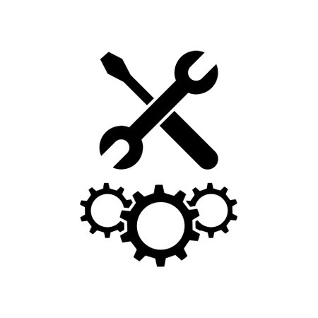 Repair icon vector. Fix illustration sign. mend symbol. update logo.のイラスト素材