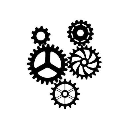 gear icon vector. Mechanics illustration sign. Cog symbol or logo.のイラスト素材