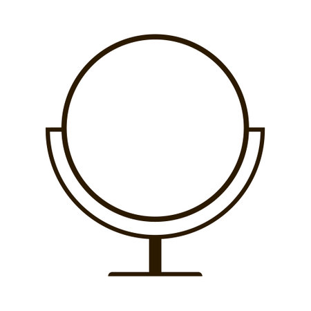 Mirror icon vector set. Hand Mirror illustration sign collection. fashion symbol. Wardrobe logo.のイラスト素材