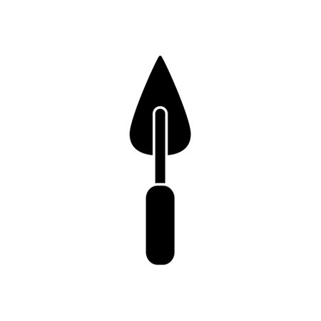 Trowel vector icon. Putty knife illustration sign. spatula symbol or logo.のイラスト素材