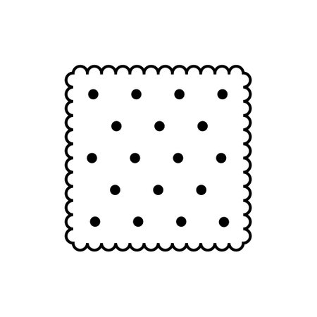cookie icon vector. Confectionery illustration sign. pastry symbol. Confection logo.のイラスト素材