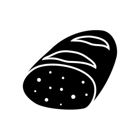 Bread icon vector. Bakery illustration sign. Root symbol. Tommy logo.のイラスト素材