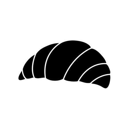 Croissant icon vector. Cake illustration sign. dessert symbol. sweet logo.のイラスト素材
