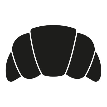 Croissant icon vector. Cake illustration sign. dessert symbol. sweet logo.のイラスト素材