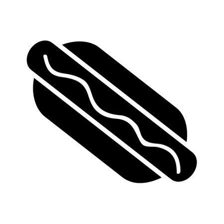 Hot dog icon vector. street food illustration sign. fast food symbol or log.のイラスト素材