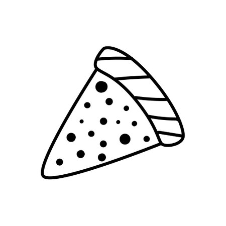 Pizza vector icon. Pizzeria illustration sign. fast food symbol. food logo.のイラスト素材