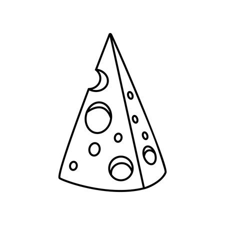 Cheese vector icon. Milk product illustration sign. food symbol. Cheese farm logo.のイラスト素材