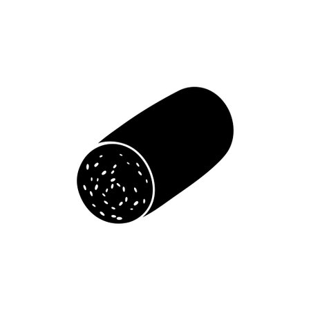 Sausages icon vector. Meat products illustration sign. BBQ symbol or logo.のイラスト素材