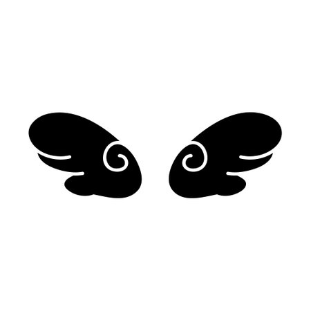 Angel wings icon vector. fly illustration sign collection. pilot symbol. wings logo.のイラスト素材