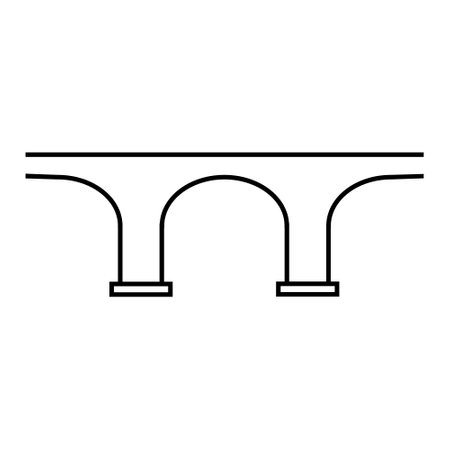 Bridge icon vector set. architecture illustration sign collection. construction symbol or logo.のイラスト素材