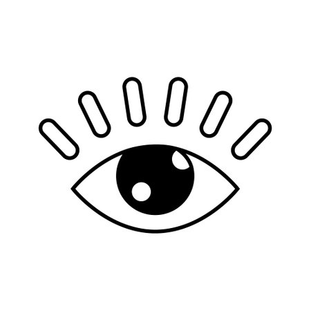 Eye icon vector. optic illustration sign. open symbol. see logo.のイラスト素材