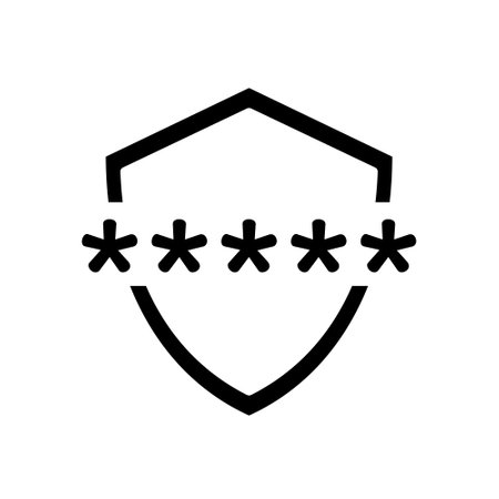 Password icon vector. protection illustration sign. security symbol or logo.のイラスト素材