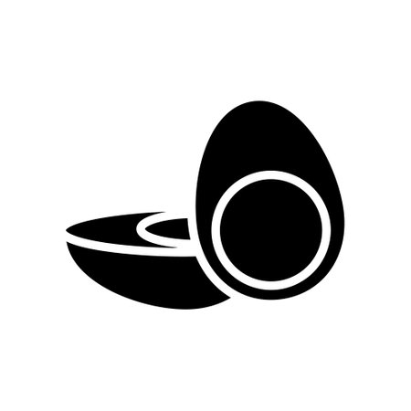 Egg icon vector. fried eggs illustration sign. food symbol. chicken logo.のイラスト素材
