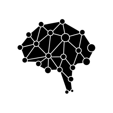 Artificial intelligence icon vector. AI illustration sign. technology symbol.のイラスト素材