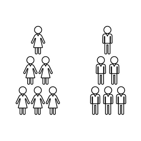 Demography icon vector set. fertility illustration sign collection. birthrate symbol or logo.のイラスト素材