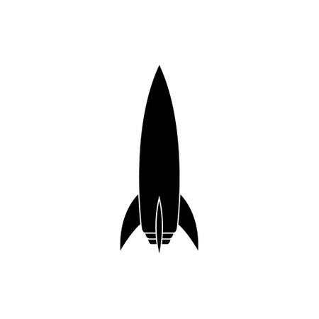 rocket icon vector. Bomb illustration sign. Nuclear weapon symbol. Explosion logo.のイラスト素材