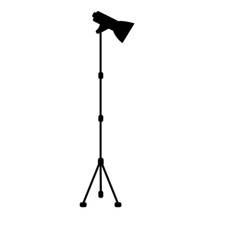 Studio light icon vector. Photo studio illustration sign. Consecration symbol or logo.のイラスト素材