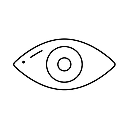 Eye icon vector. optic illustration sign. open symbol. see logo.のイラスト素材