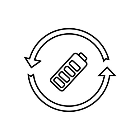 Recycle vector icon. Ecology illustration sign. recycling symbol. eco logo.のイラスト素材