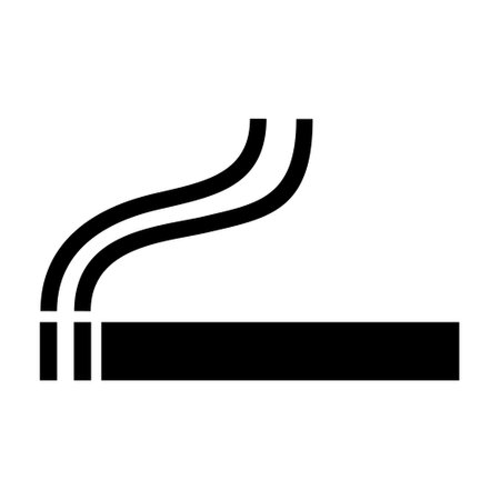 Cigarette icon vector. Smoke illustration sign. Cigarette smoke symbol or logo.のイラスト素材