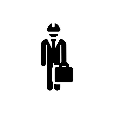 employee icon vector. Worker illustration sign. Job symbol or logo.のイラスト素材