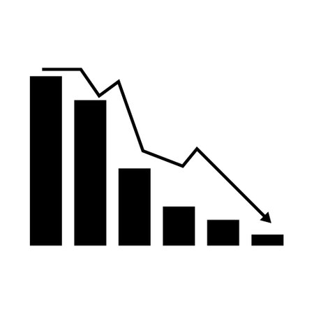 crisis icon vector. fall illustration sign. damage symbol.のイラスト素材