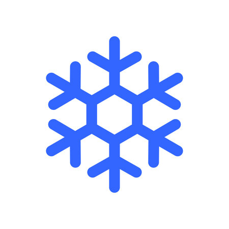 Snowflake icon vector. Winter illustration sign. snow symbol. New Year logo.