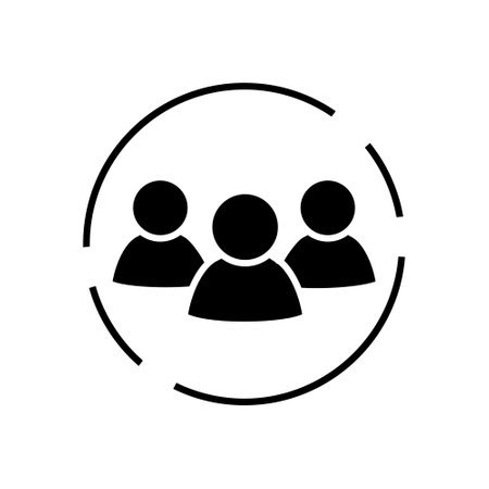 Team Vector icon. Teamwork sign. chat symbol. communication logo.のイラスト素材