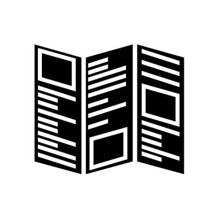 Newspaper icon vector set. news illustration sign collection. press symbol.の写真素材