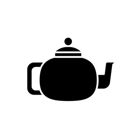 Teapot icon vector set. Kettle illustration sign collection. tea symbol. Teakettle logo. hot drink mark.のイラスト素材