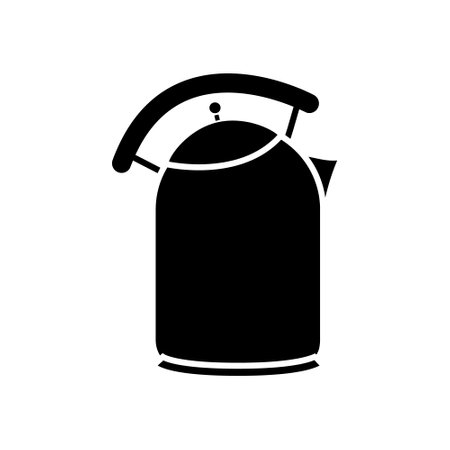 teapot vector icon. Kettle illustration sign. tea symbol. Teakettle logo. hot drink mark.のイラスト素材