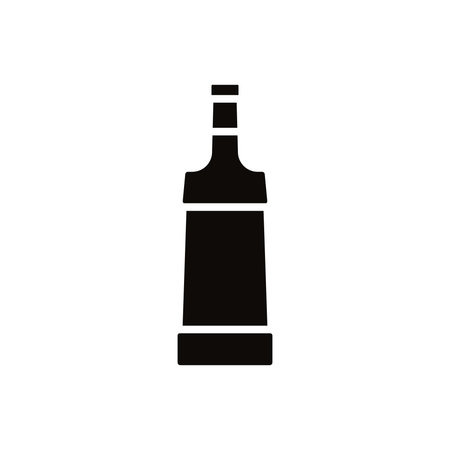 bottle icon vector. Bottle for water illustration sign. Bottle of alcohol symbol or logo.のイラスト素材