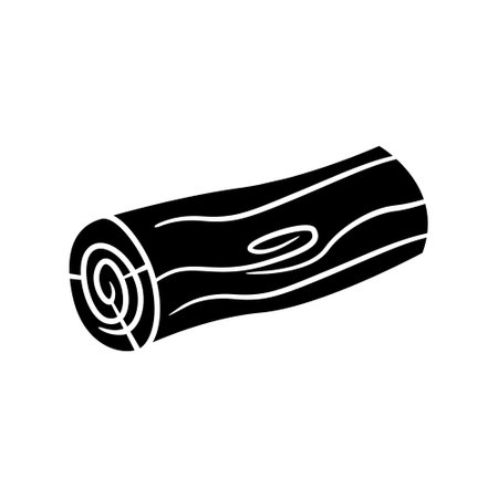Wooden log icon vector. wood illustration sign. tree symbol or logo.のイラスト素材