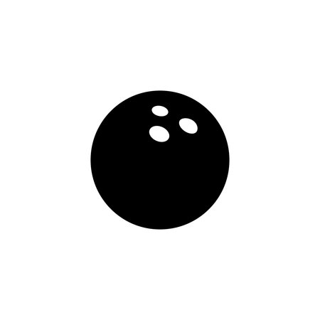 Bowling vector icon. skittles illustration sign. strike symbol or logo.のイラスト素材
