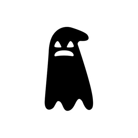 ghost icon vector. Phantom illustration sign. Specter symbol. Halloween logo. spirit mark.のイラスト素材